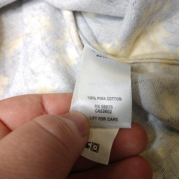 ✨3/$15 Cabela's grey & yellow button up flannel S - Picture 4 of 5